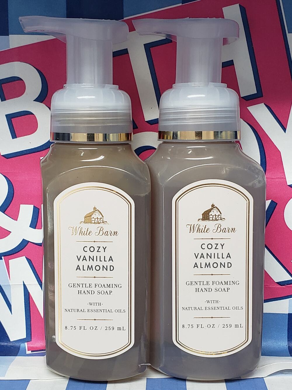 BBW Cozy Vanilla Almond Gentle Foaming Hand Soap 2 Pack